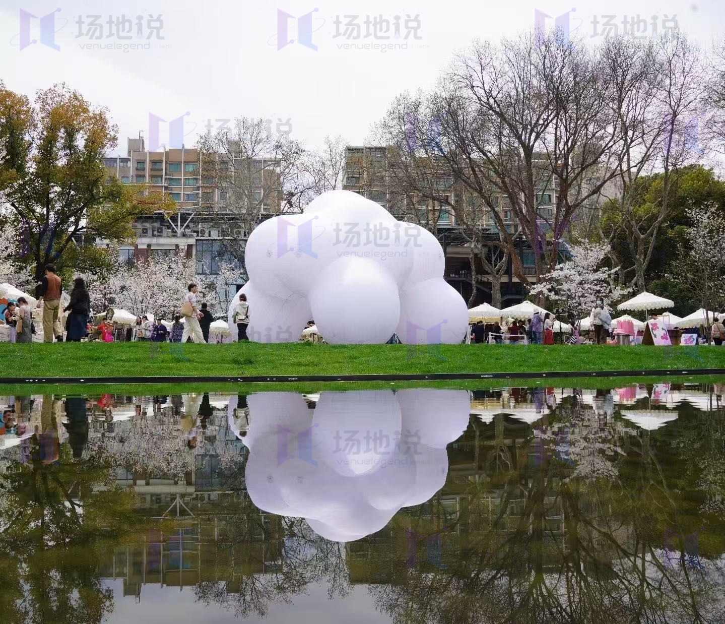 上海虹口纯白礼堂 | 庭院+草坪空间